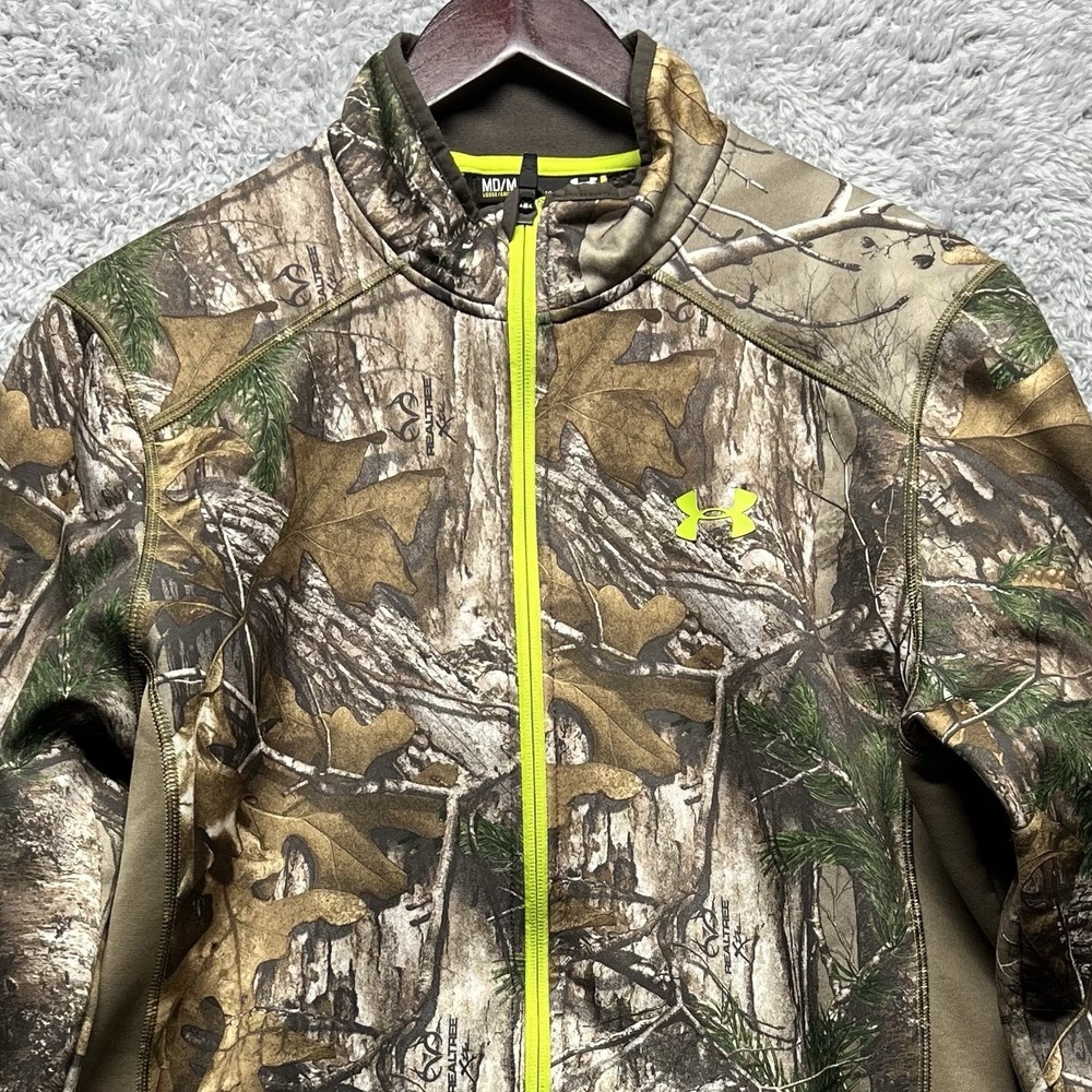 Under Armour‎ Scent Control Camouflage Realtree Jacket Coldgear Mens Medium - Picture 2 of 16